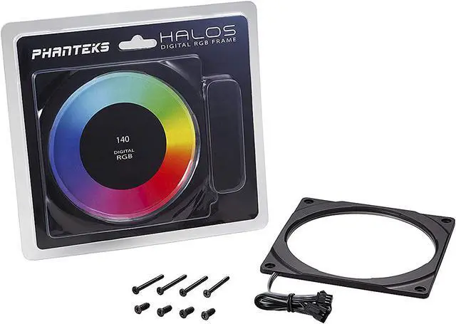 Alt view image 5 of 5 - Phanteks PH-FF120DRGBP_BK01 120mm Halos Digital RGB Fan Frames