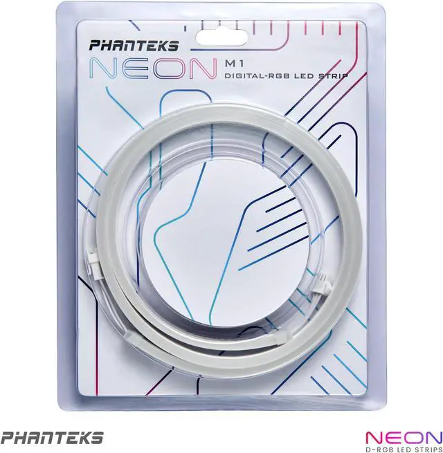 Alt view image 5 of 5 - Phanteks NEON Digital-RGB LED Strip M1, white – 1x 1-meter Smooth lighting strip, full-color range, flexible mounting