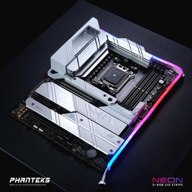 Alt view image 4 of 5 - Phanteks NEON Digital-RGB LED Strip M5, white – 1x 550mm Smooth lighting strip, full-color range, flexible mounting