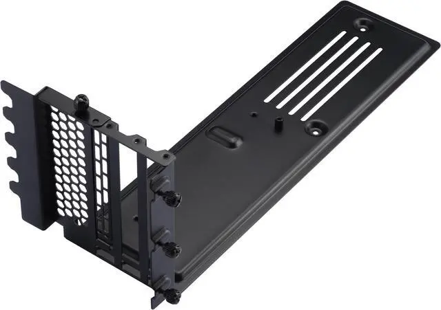 Alt view image 2 of 4 - Phanteks Gen4 Vertical GPU Bracket Reinforced, 220mm Flat Line PCI-E Gen4 x16 Riser Cable Kit, Black