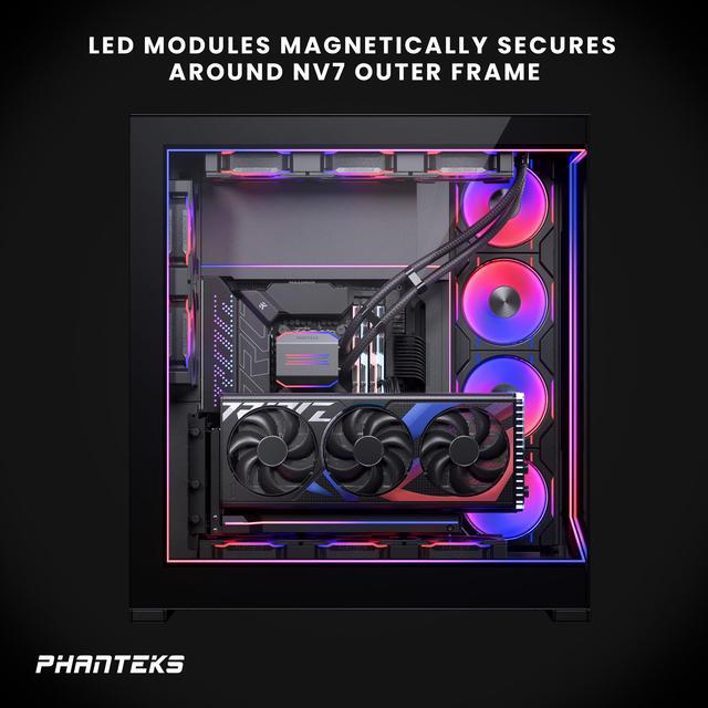 Alt view image 3 of 4 - Phanteks NV7 Premium DRGB Kit, 4x D/A-RGB LED modules for NV7 outer frame, Black