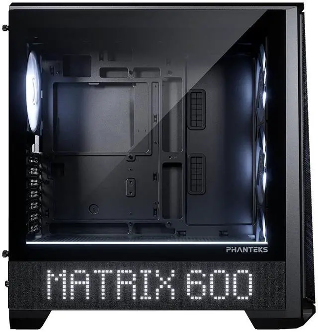Alt view image 5 of 10 - Phanteks Matrix-600 Screen Upgrade Kit, for XT View and G400A, 600 LED Display, Fabric Panel, Charcoal Black
