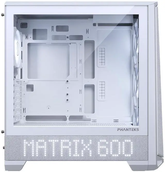 Alt view image 9 of 10 - Phanteks Matrix-600 Screen Upgrade Kit, for XT View and G400A, 600 LED Display, Fabric Panel, Grey White