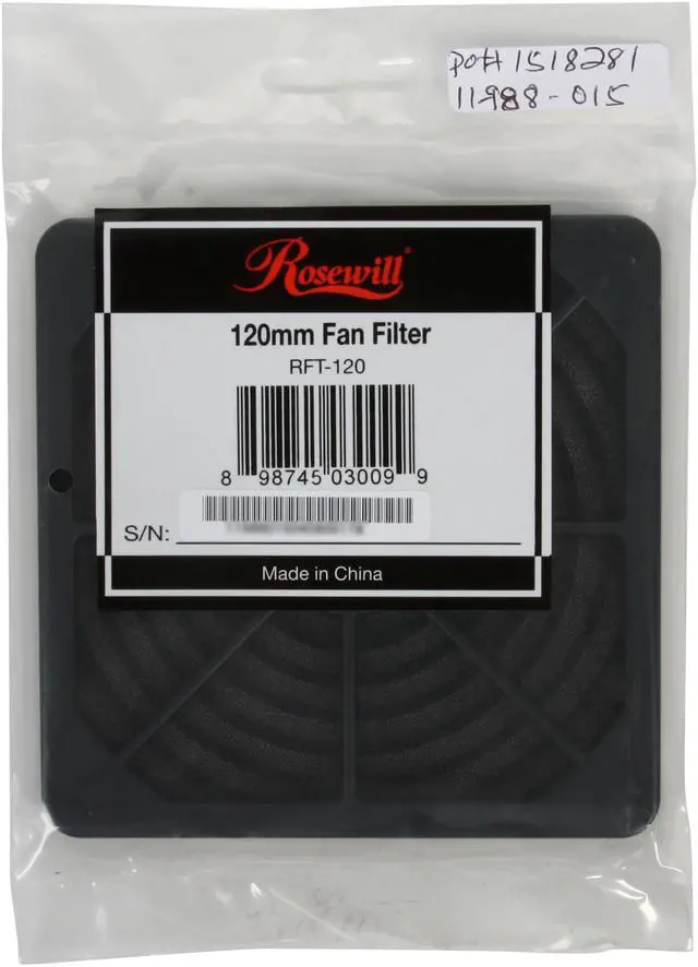 Alt view image 4 of 4 - Rosewill RFT-120 - 120mm Fan Filter