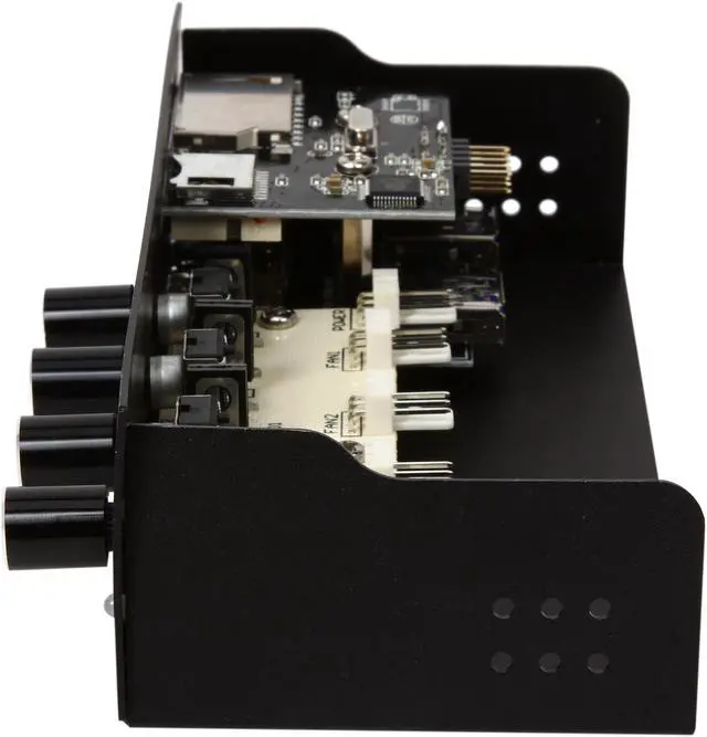 Alt view image 5 of 6 - DEEPCOOL ROCK MASTER V3.0 Fan Control Panel 5.25" Bay 4 Channel Fan Controller with Multi-functional Card Reader and 2 USB 3.0 Ports