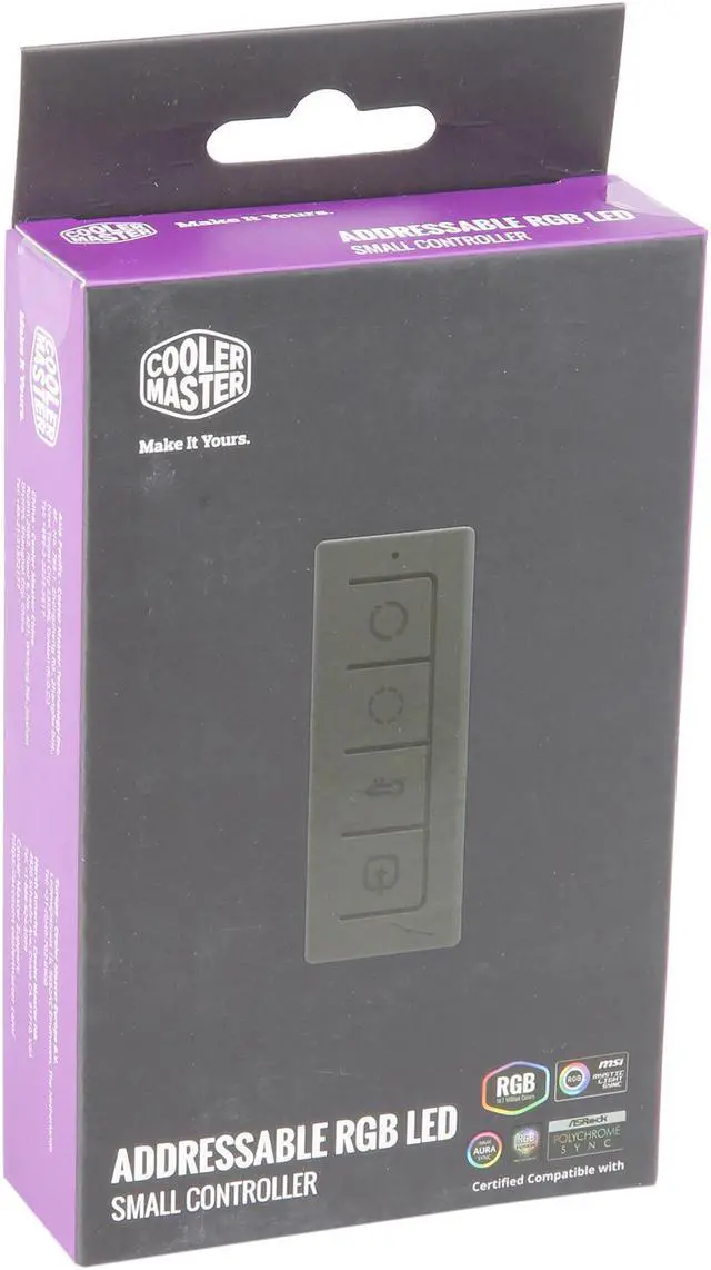 Alt view image 7 of 7 - Cooler Master ARGB Small LED Small Controller for Fans and Coolers 6 preset Modes Thermal Detection Mode