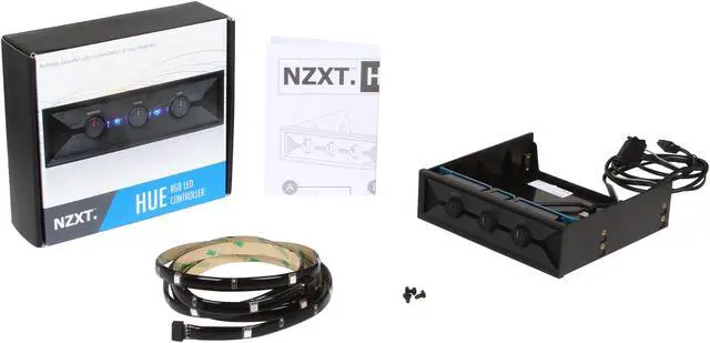 Alt view image 5 of 5 - NZXT 5.25-Inch Hue RGB LED Color Changing Controller (AA-HUE30-01)