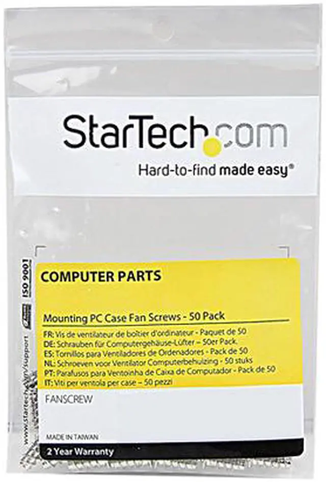 Alt view image 4 of 4 - StarTech.com FANSCREW Computer Case Fan Mounting Screws - 50 Pack