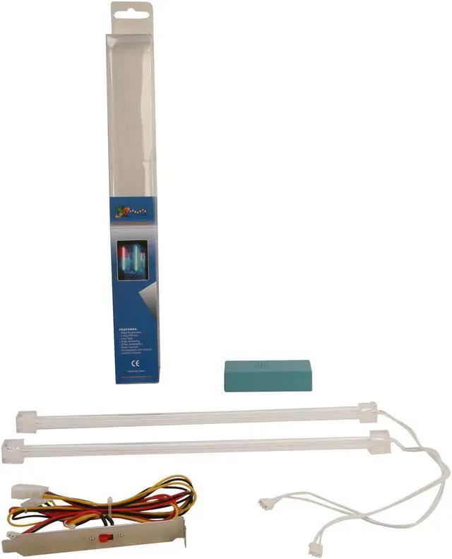 Alt view image 3 of 3 - LOGISYS Computer CLK12WT2 12" Dual White Cold Cathode Kit