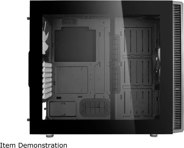 Alt view image 5 of 5 - Fractal Design Tempered Glass Panel Upgrade for Define S, R4 Series and Compatible Cases - TG with Black Frame