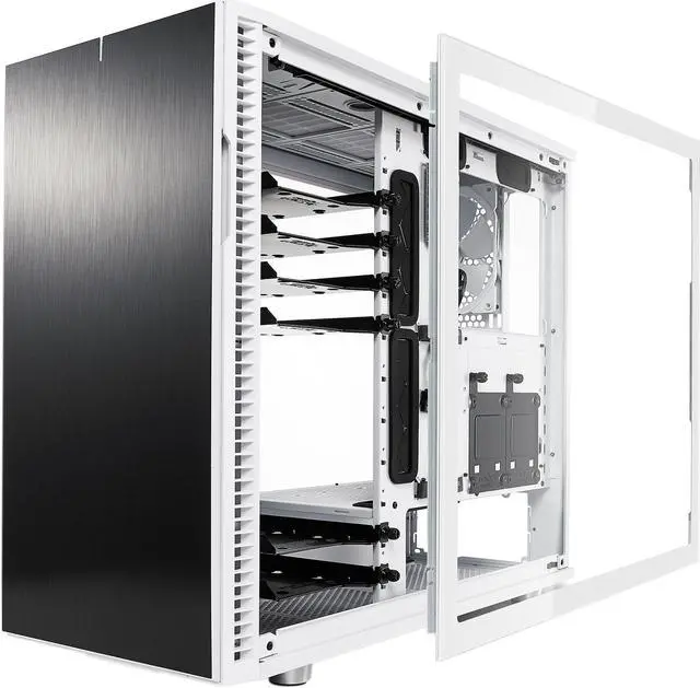 Alt view image 6 of 7 - Fractal Design Tempered Glass Panel Upgrade for Define R6 Series Cases - TG with White Frame