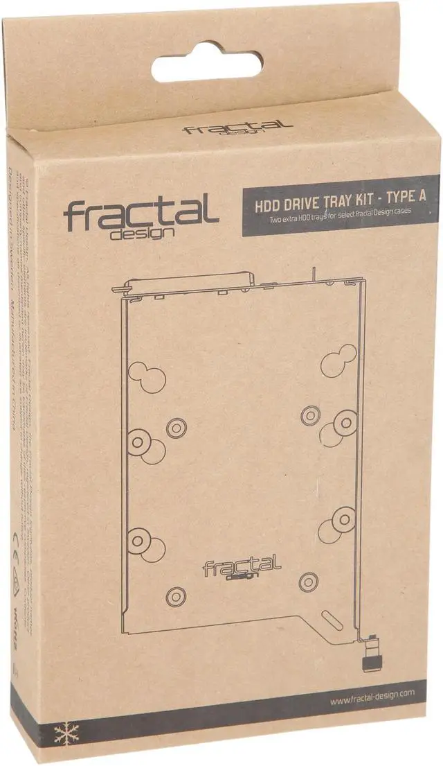 Alt view image 3 of 3 - Fractal Design HDD Drive Tray Kit (2 pack) - Type-A for Define R6 and Compatible Cases - White