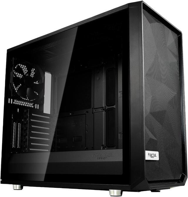 Alt view image 5 of 12 - Fractal Design Tempered Glass Panel Upgrade for Define R6/S2 and Meshify S2 series Cases - Dark Tinted TG with Black Frame