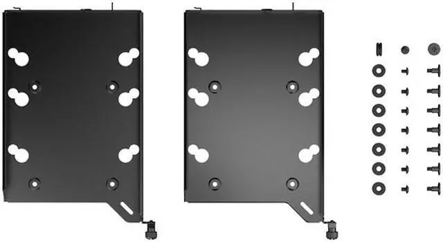 Alt view image 2 of 3 - Fractal Design FD-A-TRAY-001 HDD Drive Tray Kit - Type-B for Define 7 Series and Compatible Fractal Design Cases - Black (2-pack)
