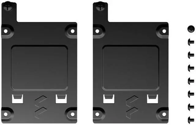 Alt view image 3 of 3 - Fractal Design FD-A-BRKT-001 SSD Bracket Kit - Type-B for Define 7 Series and Compatible Fractal Design Cases - Black (2-pack)