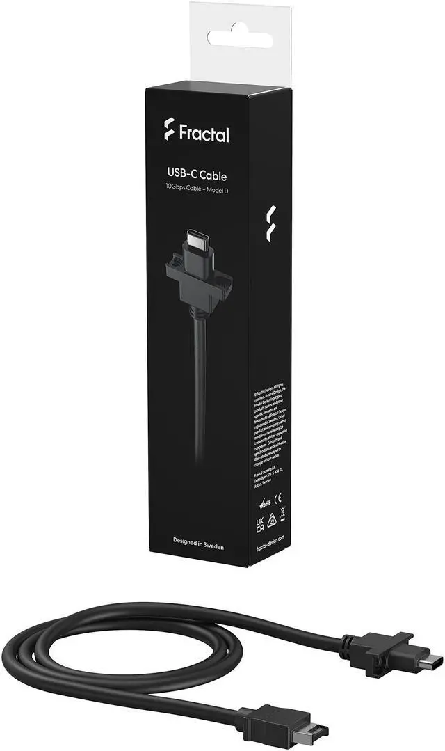 Alt view image 5 of 5 - Fractal Design FD-A-USBC-001 Pop Accessory USB-C 10Gbps Cable - Model D