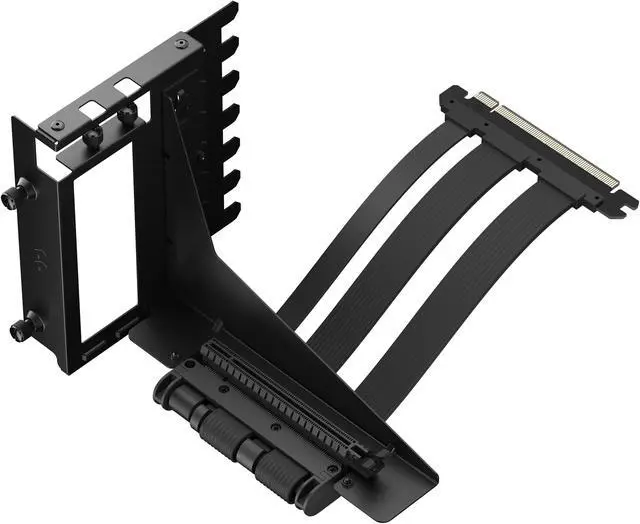 Alt view image 2 of 8 - Fractal Design Flex 2 PCIe 4.0 x16 Black Vertical GPU Riser with Bracket