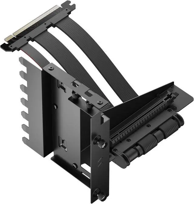 Alt view image 3 of 8 - Fractal Design Flex 2 PCIe 4.0 x16 Black Vertical GPU Riser with Bracket