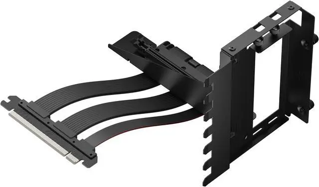 Alt view image 4 of 8 - Fractal Design Flex 2 PCIe 4.0 x16 Black Vertical GPU Riser with Bracket