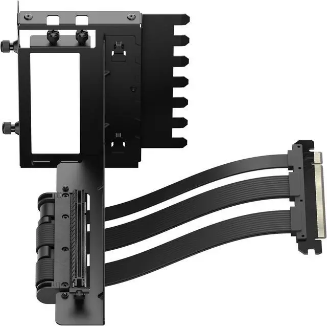 Alt view image 7 of 8 - Fractal Design Flex 2 PCIe 4.0 x16 Black Vertical GPU Riser with Bracket