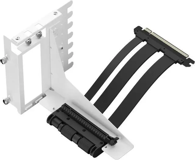 Alt view image 2 of 8 - Fractal Design Flex 2 PCIe 4.0 x16 White Vertical GPU Riser with Bracket