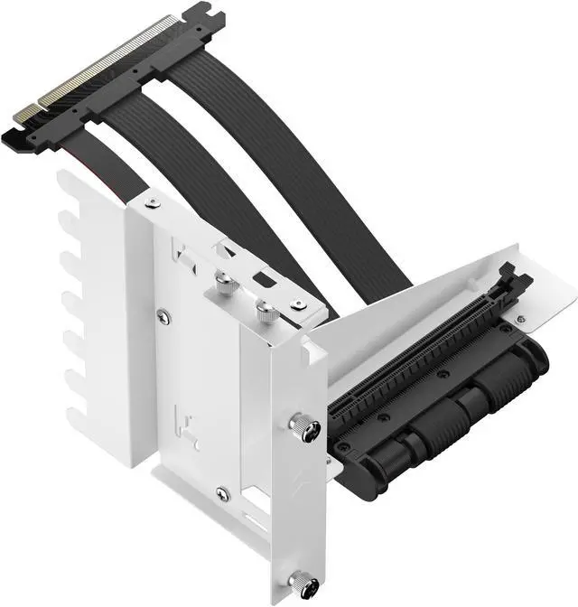 Alt view image 3 of 8 - Fractal Design Flex 2 PCIe 4.0 x16 White Vertical GPU Riser with Bracket
