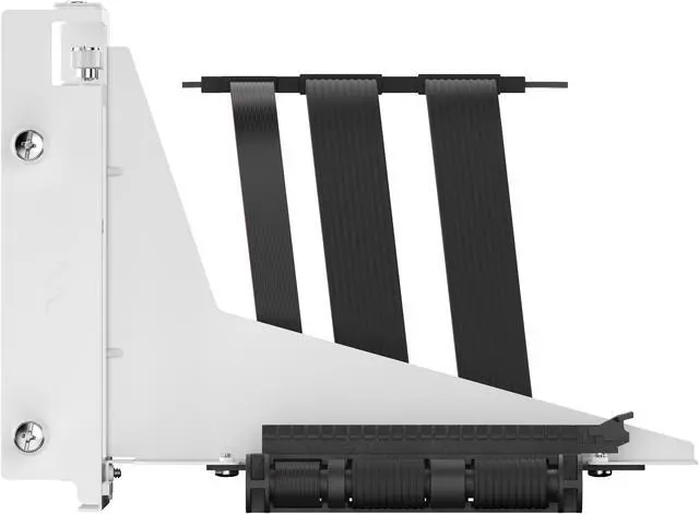 Alt view image 6 of 8 - Fractal Design Flex 2 PCIe 4.0 x16 White Vertical GPU Riser with Bracket