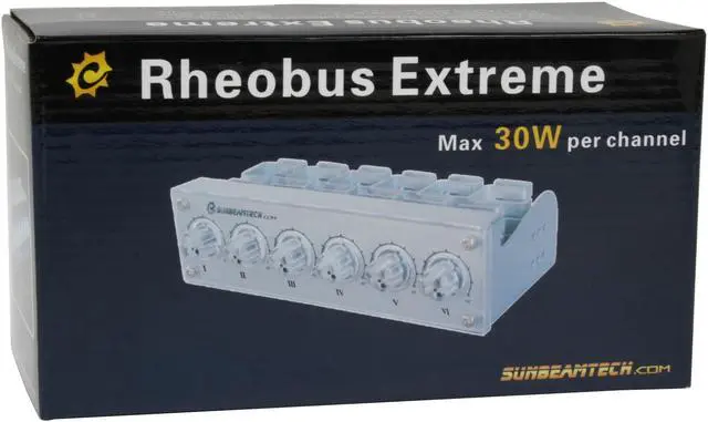 Alt view image 9 of 10 - Sunbeam RHK-EX-SV Rheobus-Extreme 5.25" Bay 4 Channel 30W Fan Controller Panel