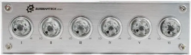Alt view image 2 of 10 - Sunbeam RHK-EX-SV Rheobus-Extreme 5.25" Bay 4 Channel 30W Fan Controller Panel