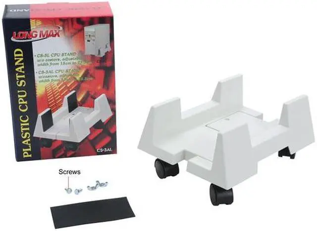 Alt view image 5 of 5 - Syba SY-ACC65009 CPU Stand for ATX Case, Plastic, Beige Color, Adjustable Width
