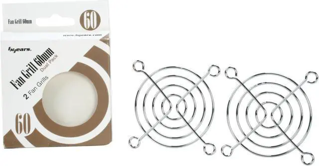 Alt view image 3 of 3 - Bgears Fan Grill 60mm steel chrome finished fan grill (2 pieces Pack)