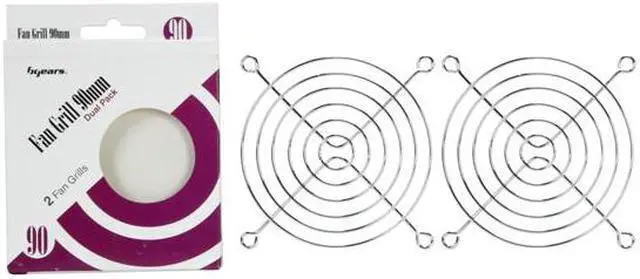 Alt view image 3 of 3 - Bgears Fan Grill 90mm steel chrome finished fan grill (2 pieces Pack)