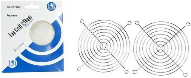 Alt view image 3 of 3 - Bgears Fan Grill 120mm steel chrome finished fan grill (2 pieces Pack)