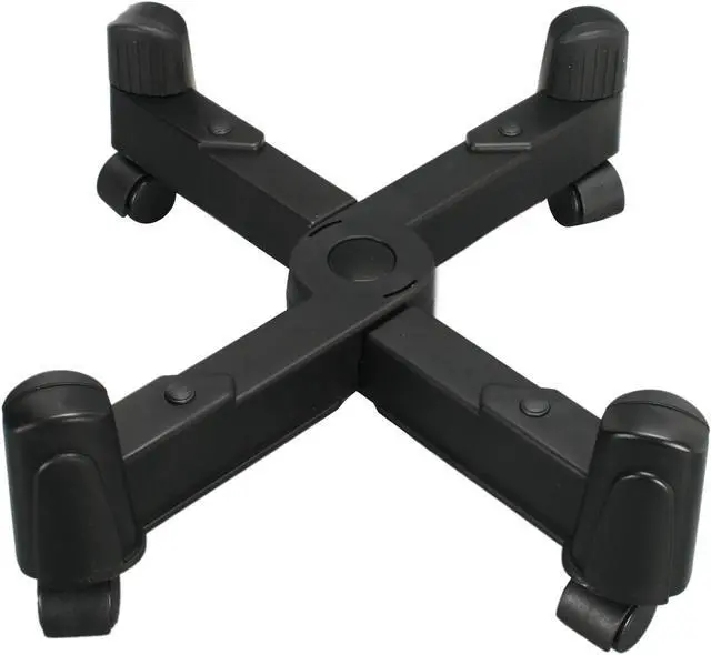 Alt view image 2 of 5 - Syba SY-ACC65029 Mobile Desktop Tower Computer Floor Stand Rolling Caster Wheels and Adjustable Width from 6" to 10"