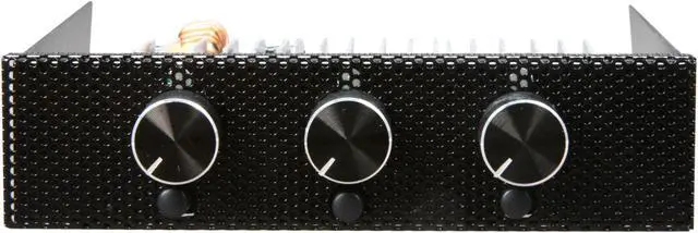 Alt view image 2 of 5 - Rheosmart 3 Fan Controller 3.5" Bay 3 Channel 30W Fan Controller Panel (Black)