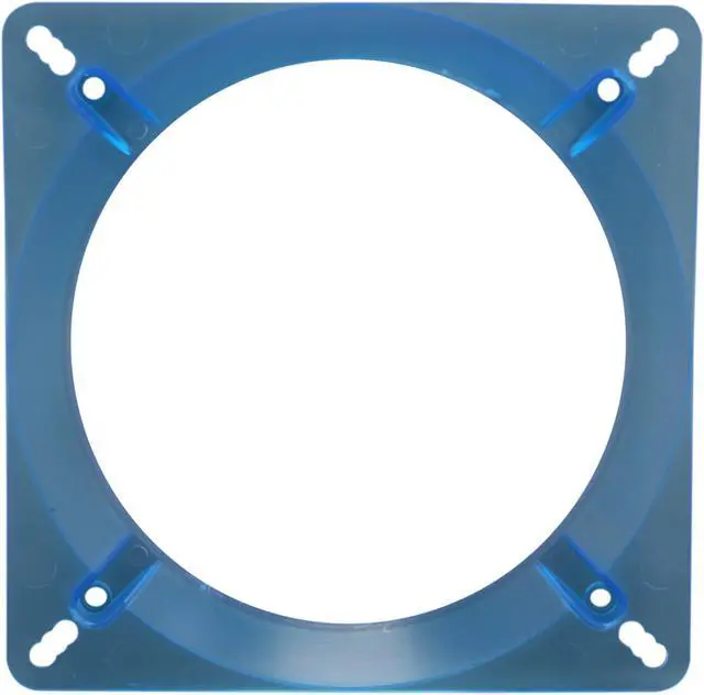 Alt view image 2 of 4 - Fan Adapter 140mm-Blue, 140 to 120mm fan adapter UV Blue