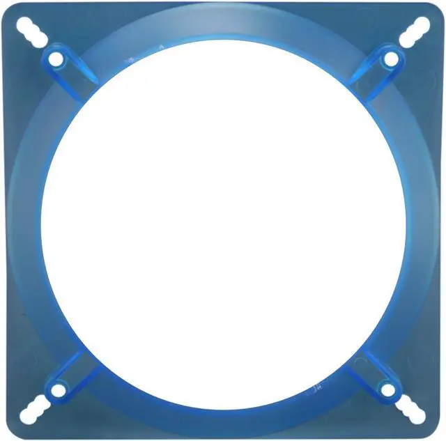 Alt view image 3 of 4 - Fan Adapter 140mm-Blue, 140 to 120mm fan adapter UV Blue