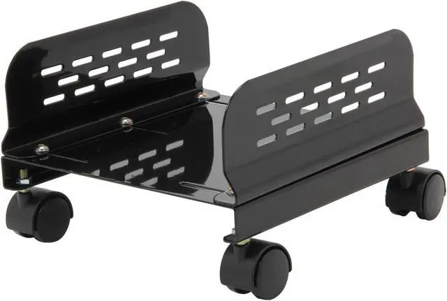Main image of Syba SY-ACC65057 Steel PC Stand for ATX Case with Adj. Width with Caster wheels - Black