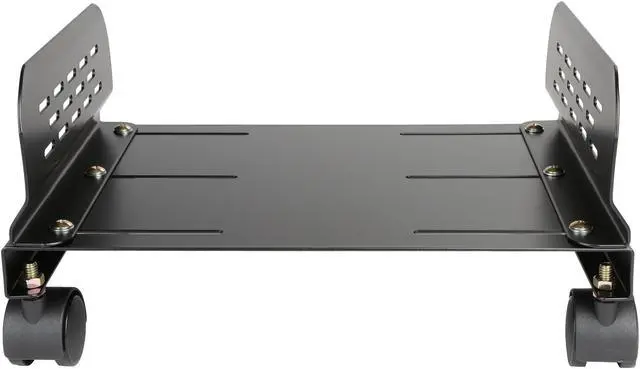 Alt view image 2 of 5 - Syba SY-ACC65079 Metal Mobile Desktop Tower Computer Rolling Stand with Adjustable Width and Caster Wheels