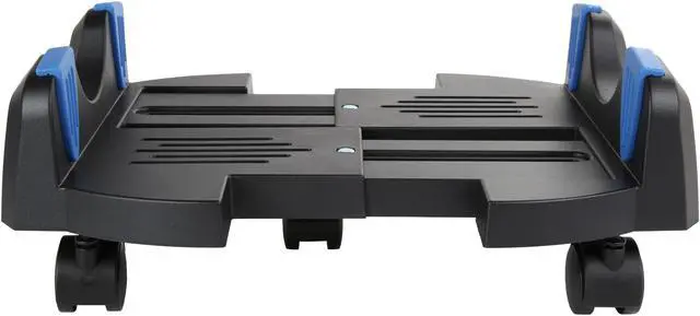 Alt view image 2 of 4 - Syba SY-ACC65092 Extra Wide Plastic PC Floor Stand for ATX or E-ATX Case with Adjustable Width from 7" to 12" with Caster wheels - Black