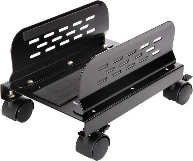 Main image of SYBA SY-ACC65093 Slim PC or UPS Metal Floor Stand with Adjustable Width and Caster Wheels