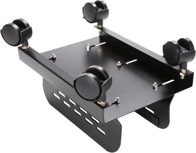 Alt view image 6 of 7 - SYBA SY-ACC65093 Slim PC or UPS Metal Floor Stand with Adjustable Width and Caster Wheels
