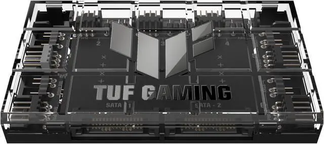 Alt view image 3 of 6 - ASUS TUF Gaming ARGB PWM Fan Hub (connects six case fans, PWM fan and RGB controller, clear power and operation indicators, stable dual SATA power support)