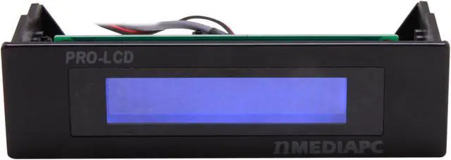 Main image of nMEDIAPC Black Aluminum Panel PRO-LCD-B Media Center Programmable LCD