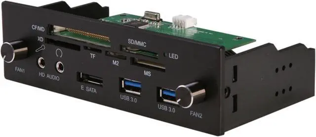 nMEDIAPC ZE-C288 Black Aluminum Panel 5.25