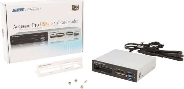 Alt view image 5 of 5 - XIGMATEK Accessor Pro Extreme Speed Real USB3.0 3.5" Card Reader 75 in 1 CCO-UCOFSP-U01