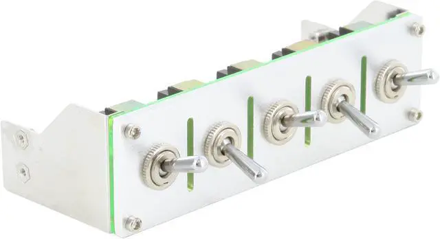 Alt view image 7 of 9 - Lamptron 5.25" 5-channel fan controller, 100w/channel, on/off switch, molex 4-pin fan connectors