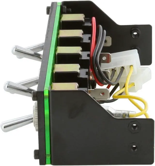 Alt view image 2 of 9 - Lamptron 5.25" 5-channel fan controller, 100w/channel, on/off switch, molex 4-pin fan connectors
