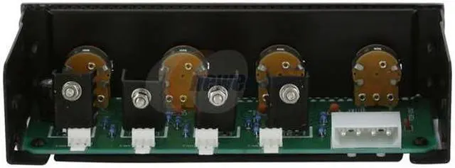 Alt view image 4 of 10 - Lamptron 5.25" 4-channel fan controller, 30w/channel, 3-pin fan & molex power connector