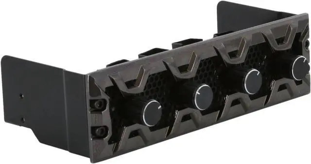 Alt view image 7 of 10 - Lamptron 5.25" 4-channel fan controller, 30w/channel, 3-pin fan & molex power connector